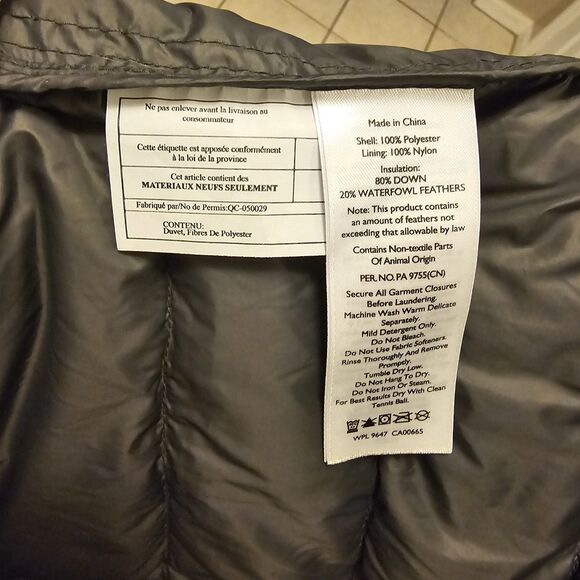 Eddie Bauer EB 650 Down Puffer Vest Mens L Gray Cirruslite Water Resistant - Picture 5 of 7